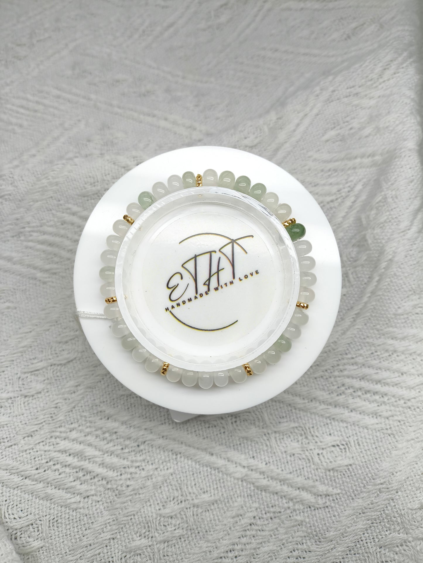 He Tian Jade • 和田玉 • Crystal Bracelet