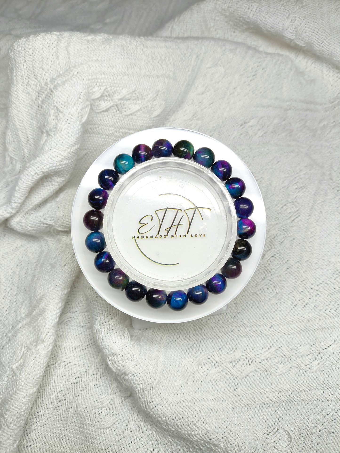 Galaxy Tiger Eye • Crystal Bracelet