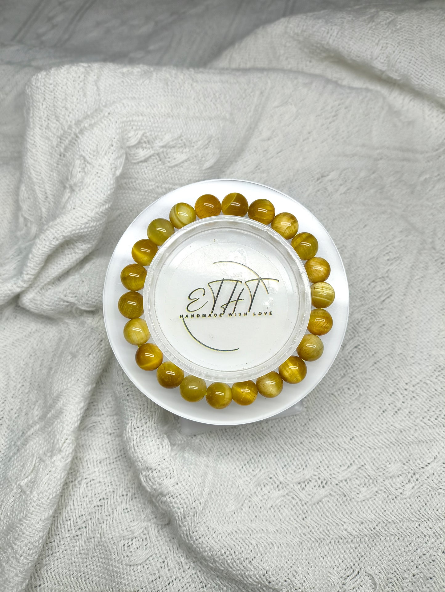 Golden Tiger Eye • Crystal Bracelet