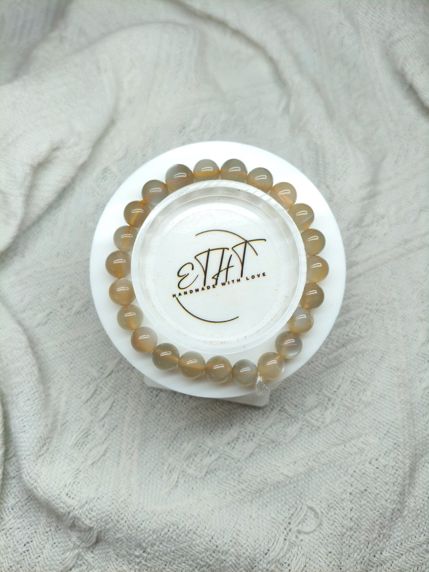 Yellow Moonstone • Crystal Bracelet