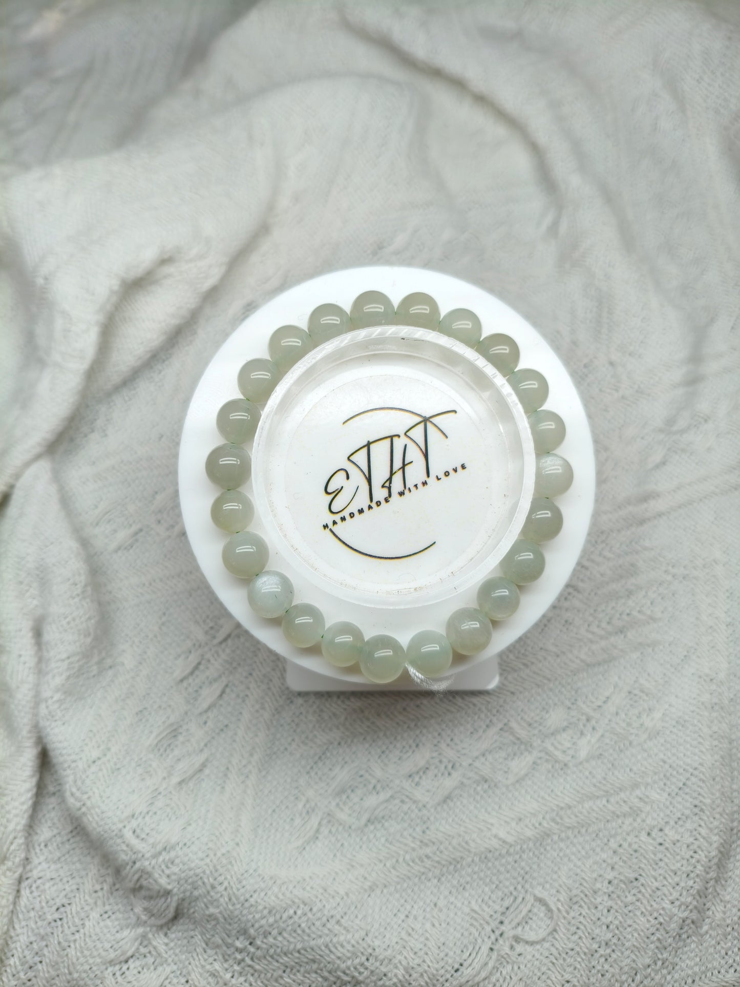 Green Moonstone • Crystal Bracelet