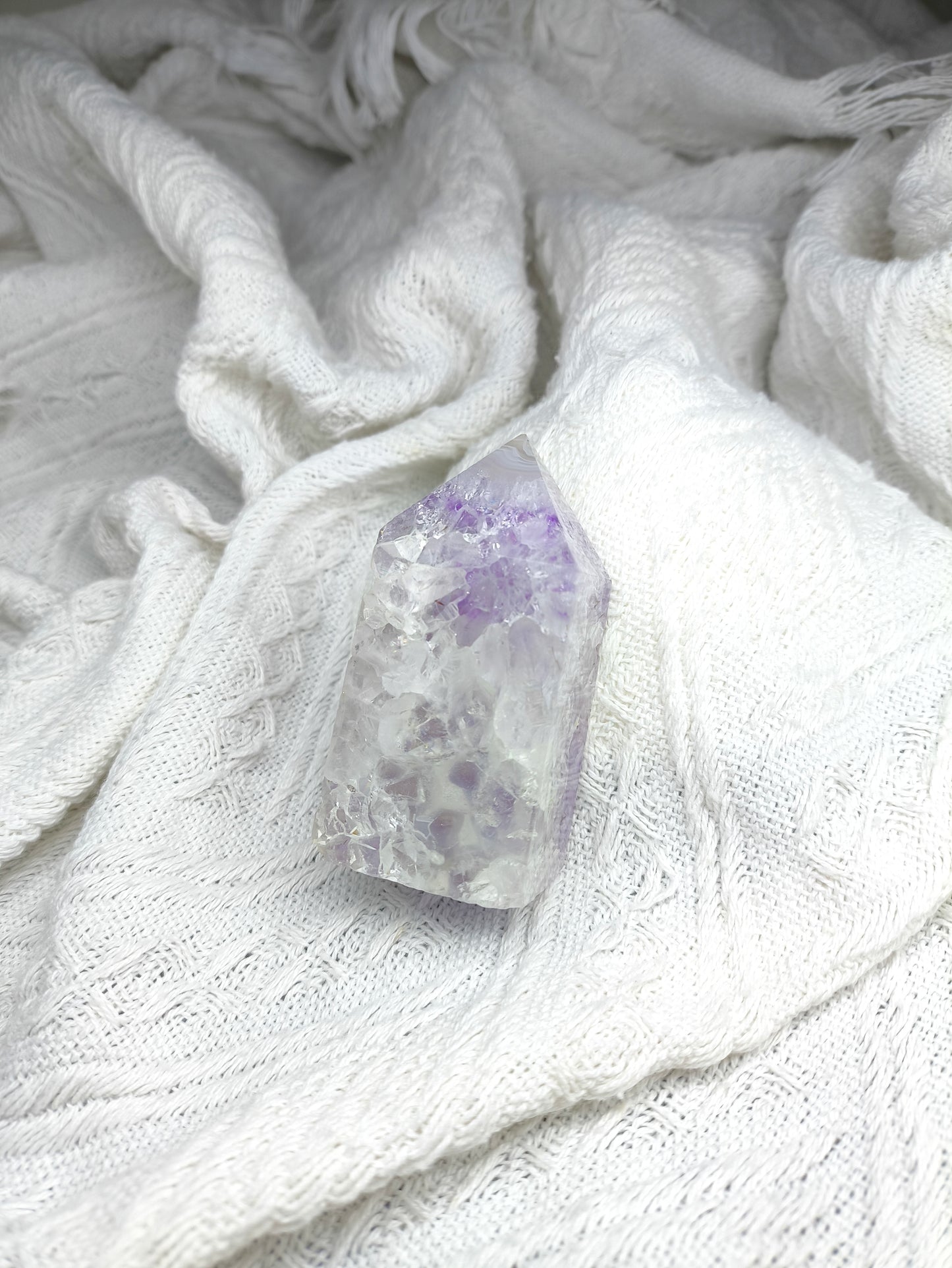Amethyst Clear Quartz Tower