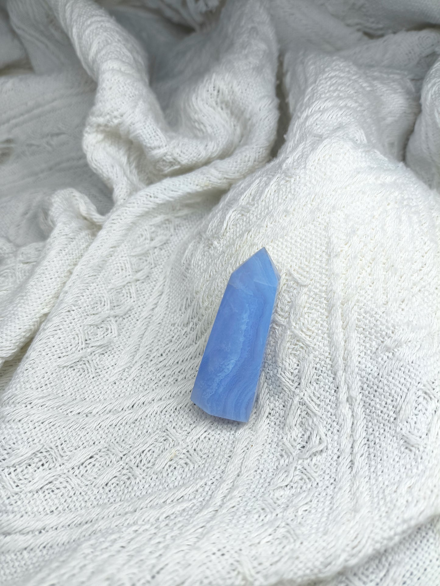 Blue Lace Agate Tower