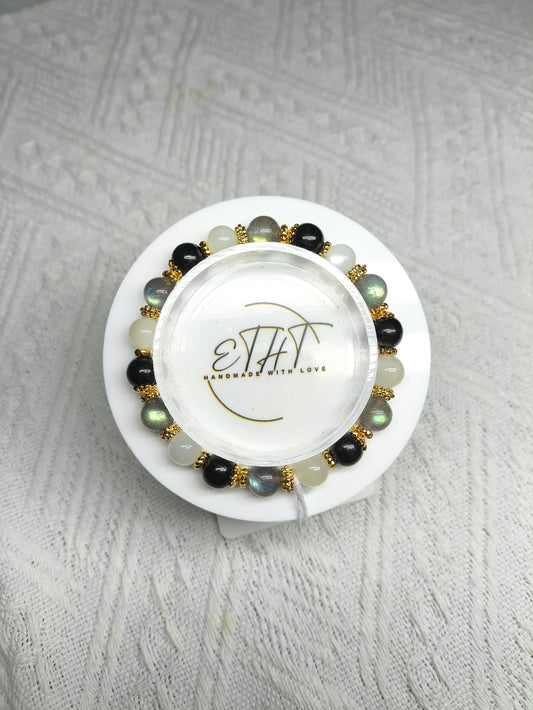 Hypersthene • White Moonstone • Labradorite