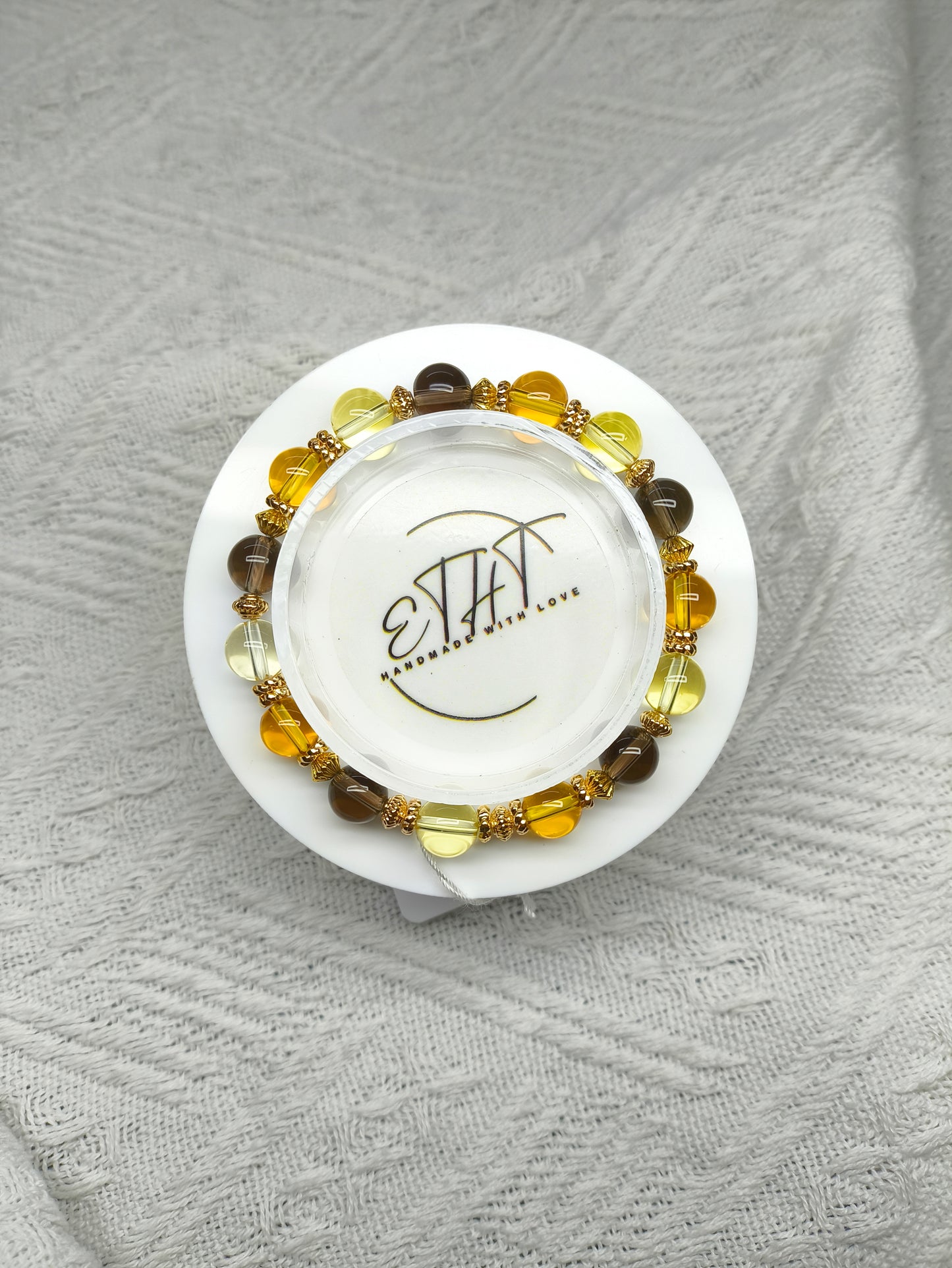 Citrine • Smoky Quartz • Crystal Bracelet