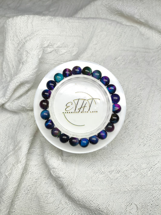 Galaxy Tiger Eye • Crystal Bracelet