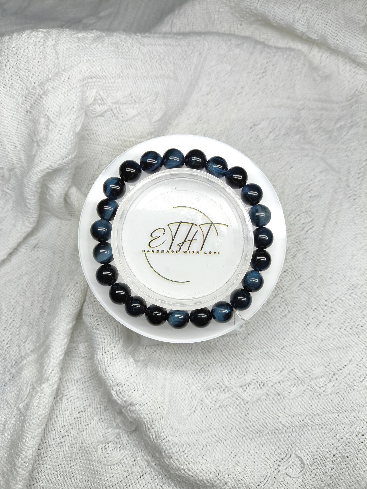 HQ Blue Tiger Eye • Crystal Bracelet