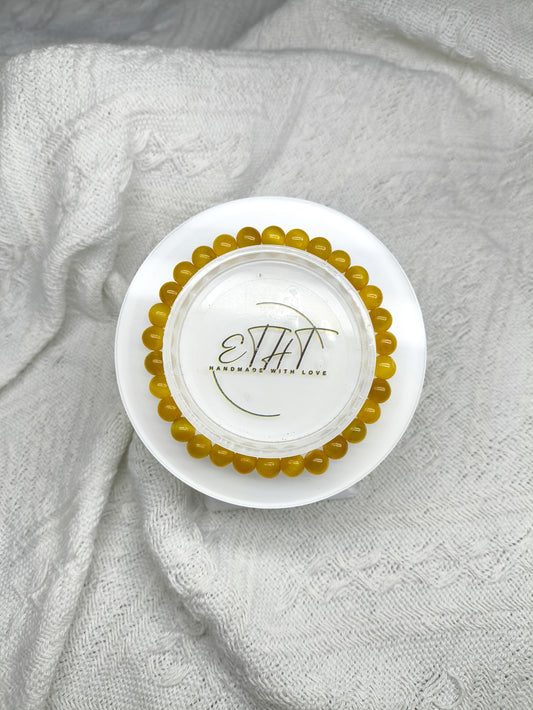 Golden Tiger Eye • Crystal Bracelet