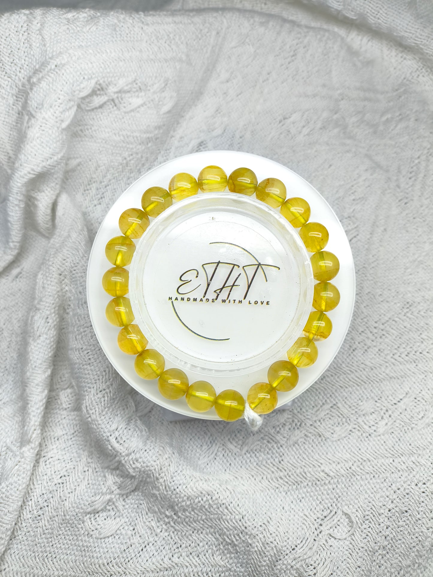 Yellow Fluorite • Crystal Bracelet