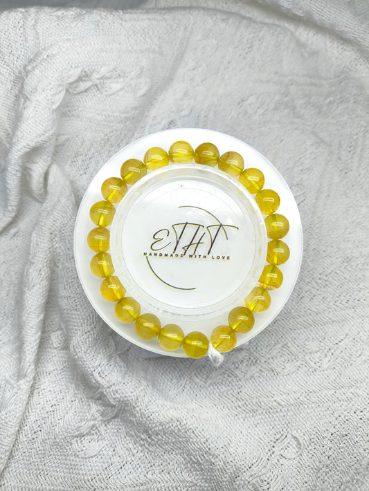 Yellow Fluorite • Crystal Bracelet