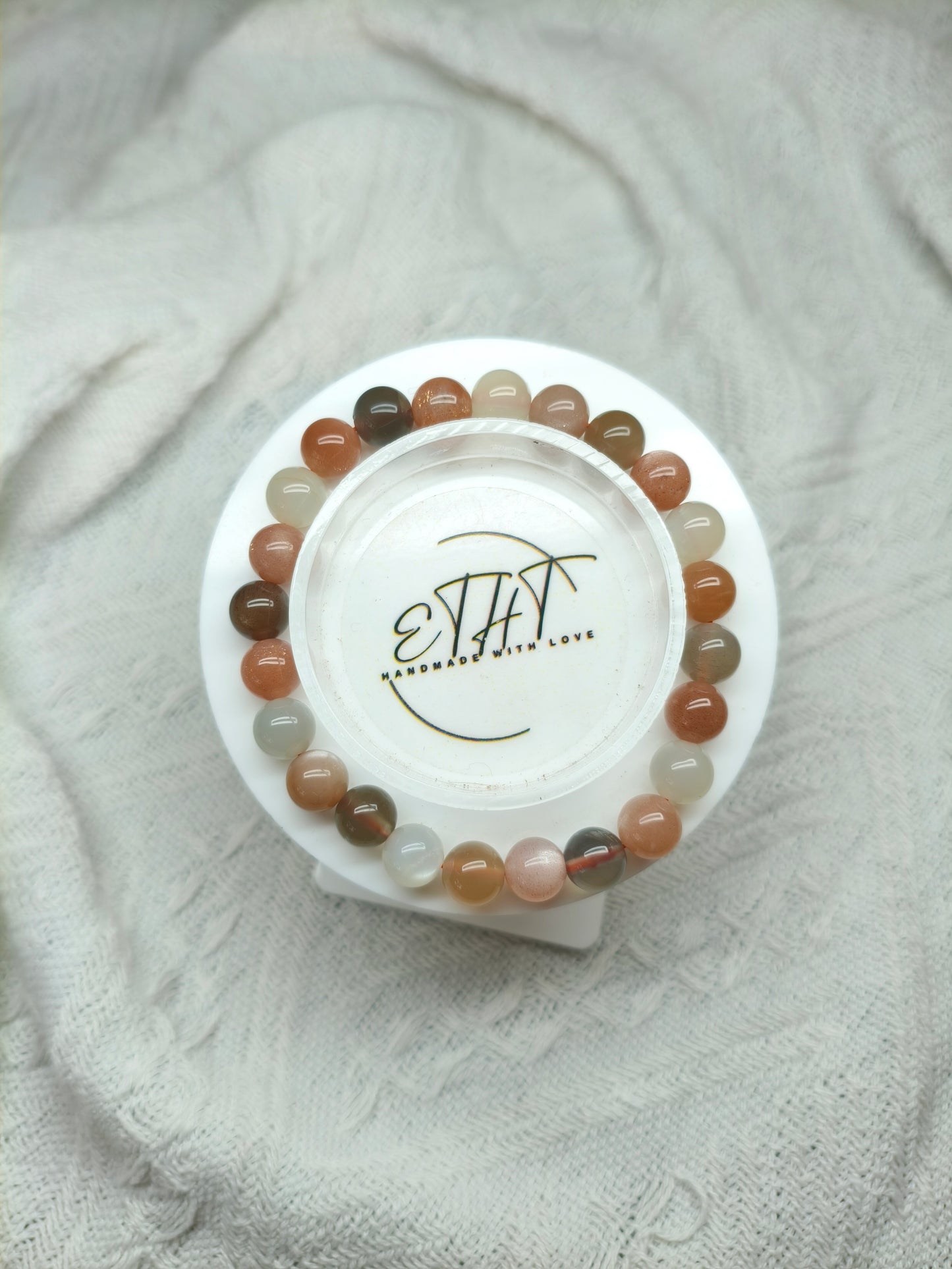 Mixed Moonstone • Crystal Bracelet