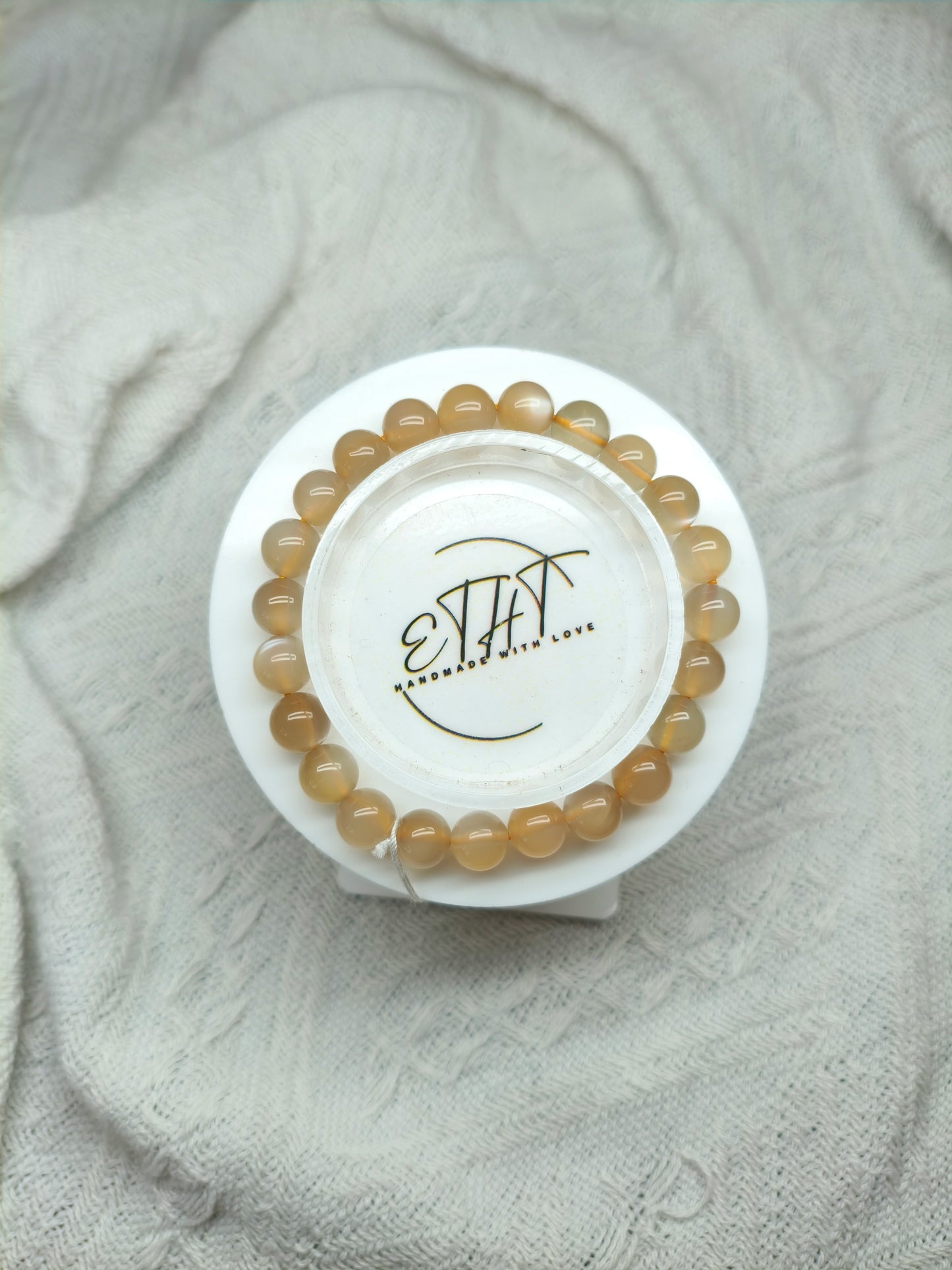 Yellow Moonstone • Crystal Bracelet