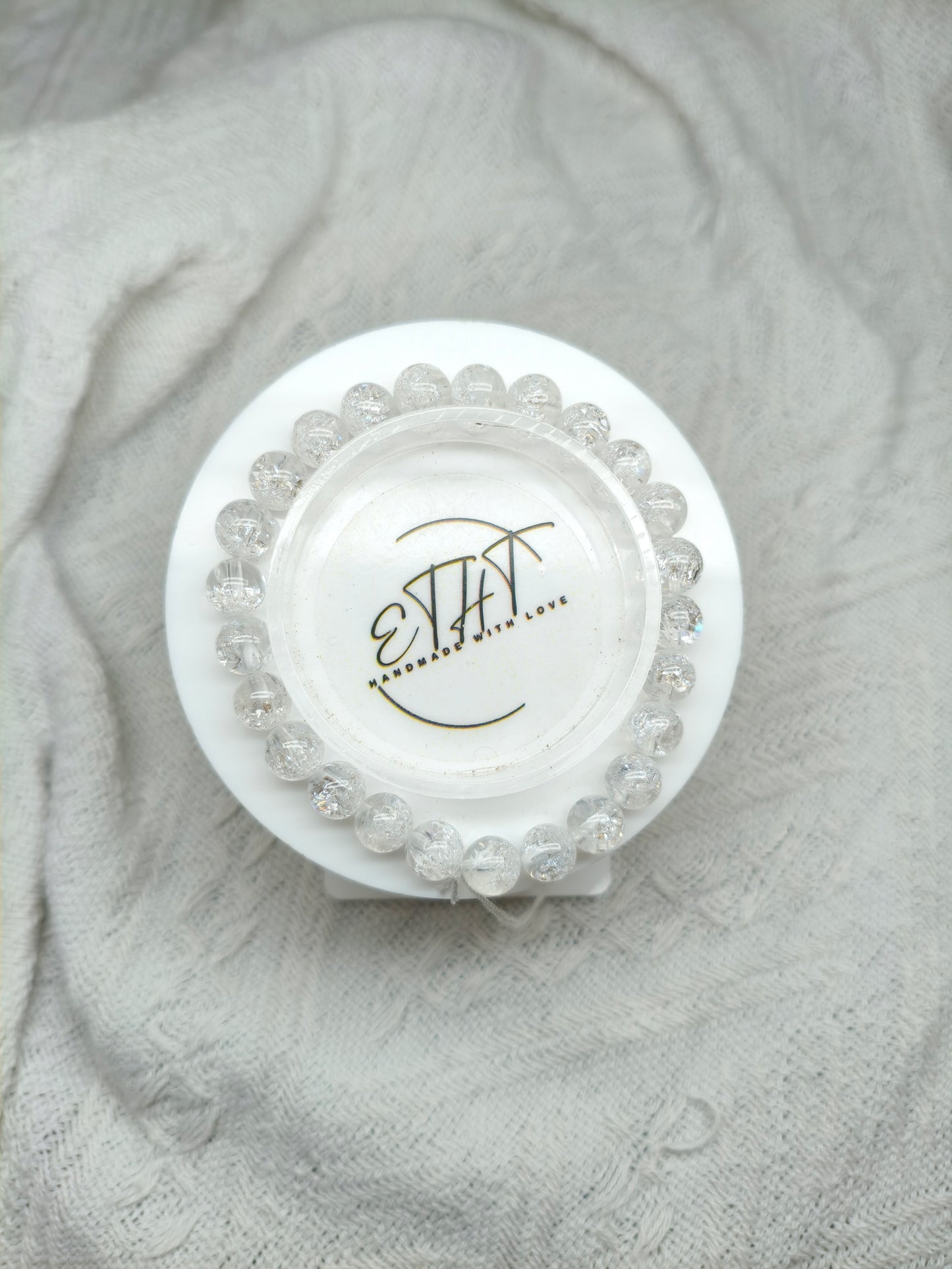 White Firework Super 7 • Crystal Bracelet