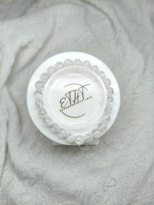 White Firework Super 7 • Crystal Bracelet