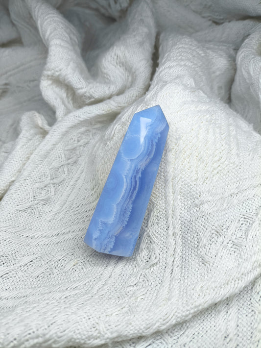 Blue Lace Agate Tower