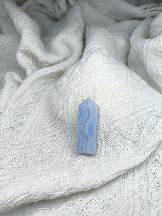 Blue Lace Agate Tower