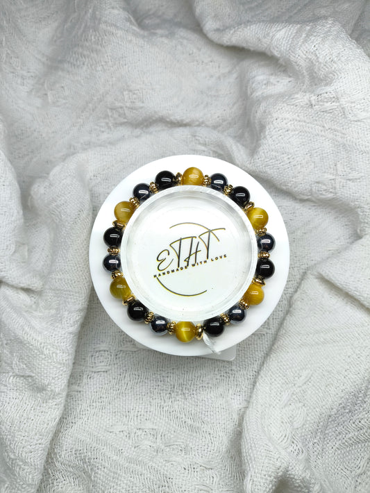 Golden Tiger Eye • Tourmaline • Terahertz